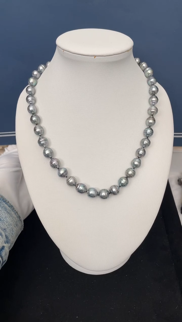 【闪购商品】海水珍珠颈饰未镶嵌大溪地8-10mm（多样性发一）