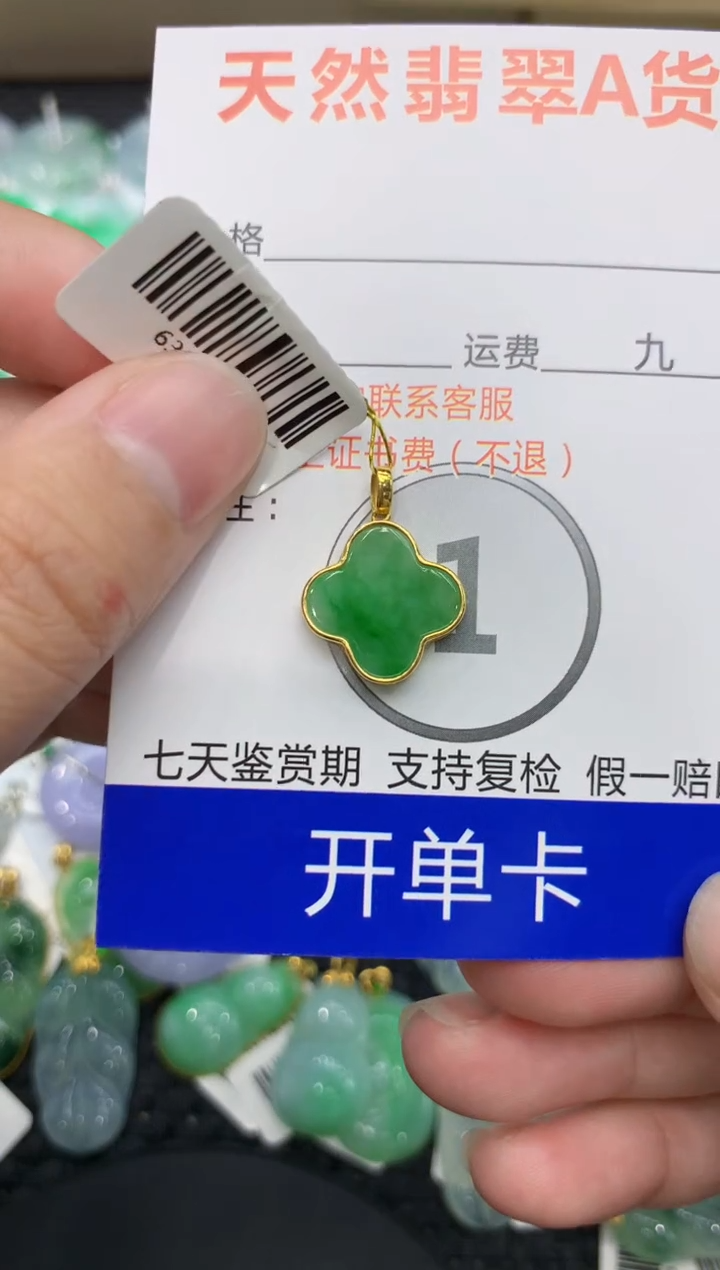 【闪购商品】翡翠颈饰18K金镶嵌111111111111