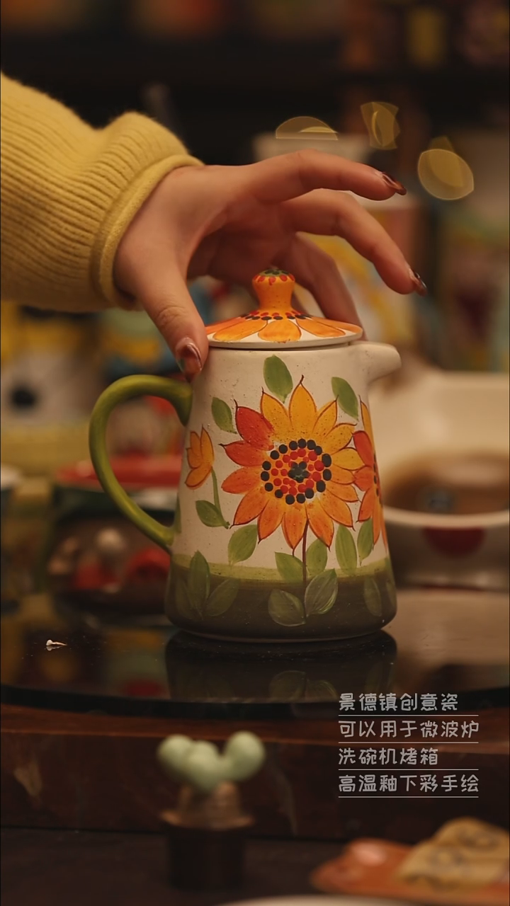 陶瓷景德镇可爱陶瓷釉下彩绘设计师款