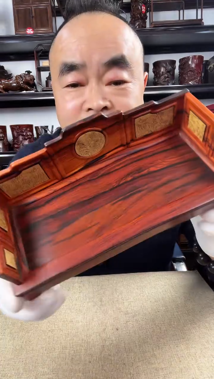 木老李红木工艺品204瑕疵