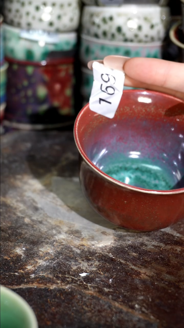 摆件精品窑变钧瓷茶器