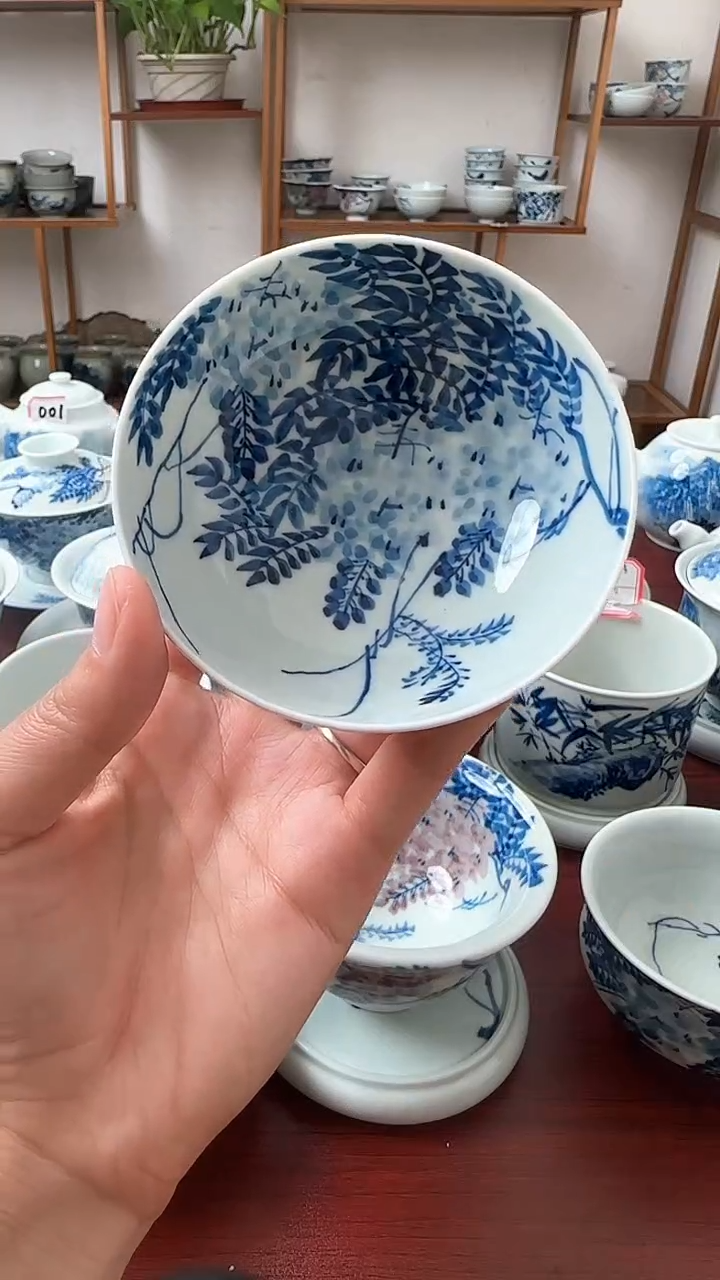 【闪购商品】手工手绘紫气东来普洱杯