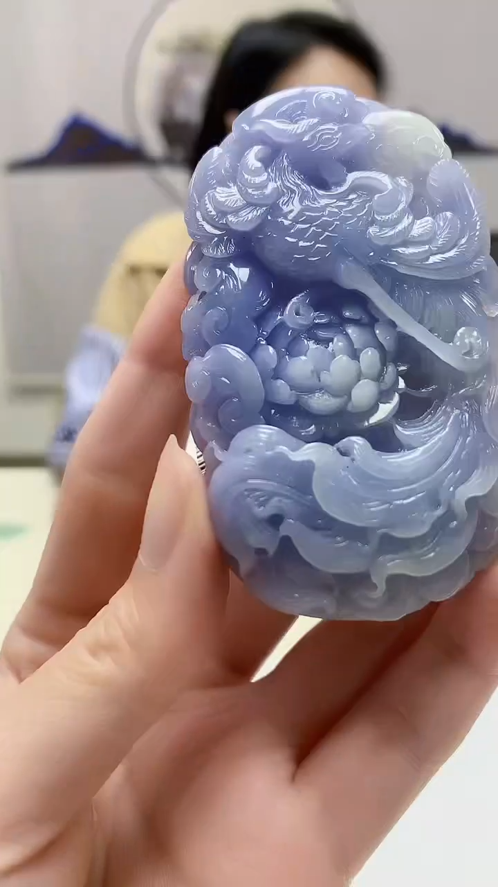 【闪购商品】定制翡翠未镶嵌3123zm-毛货挂件