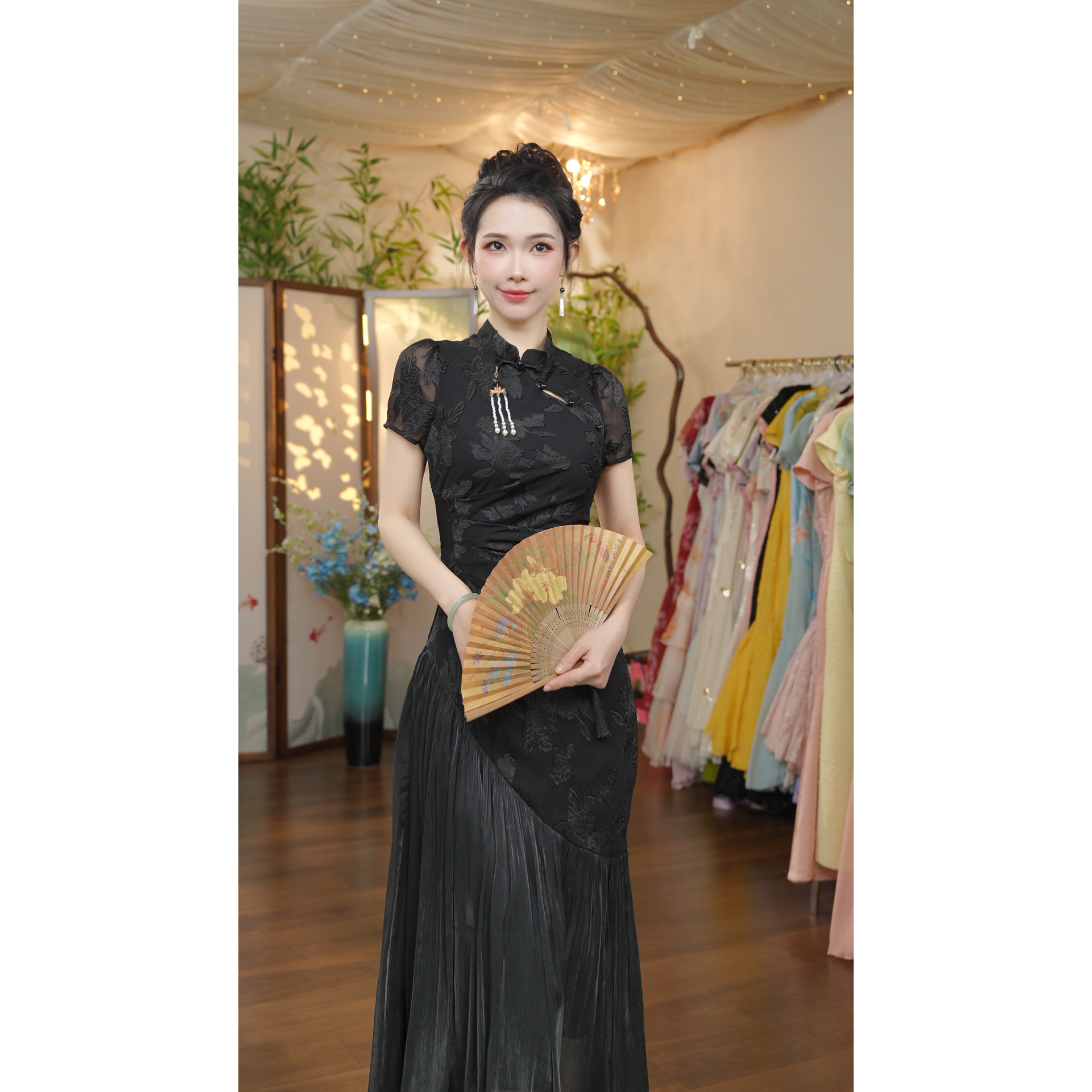 七姐原创-书香墨韵-1245 连衣裙（N869）