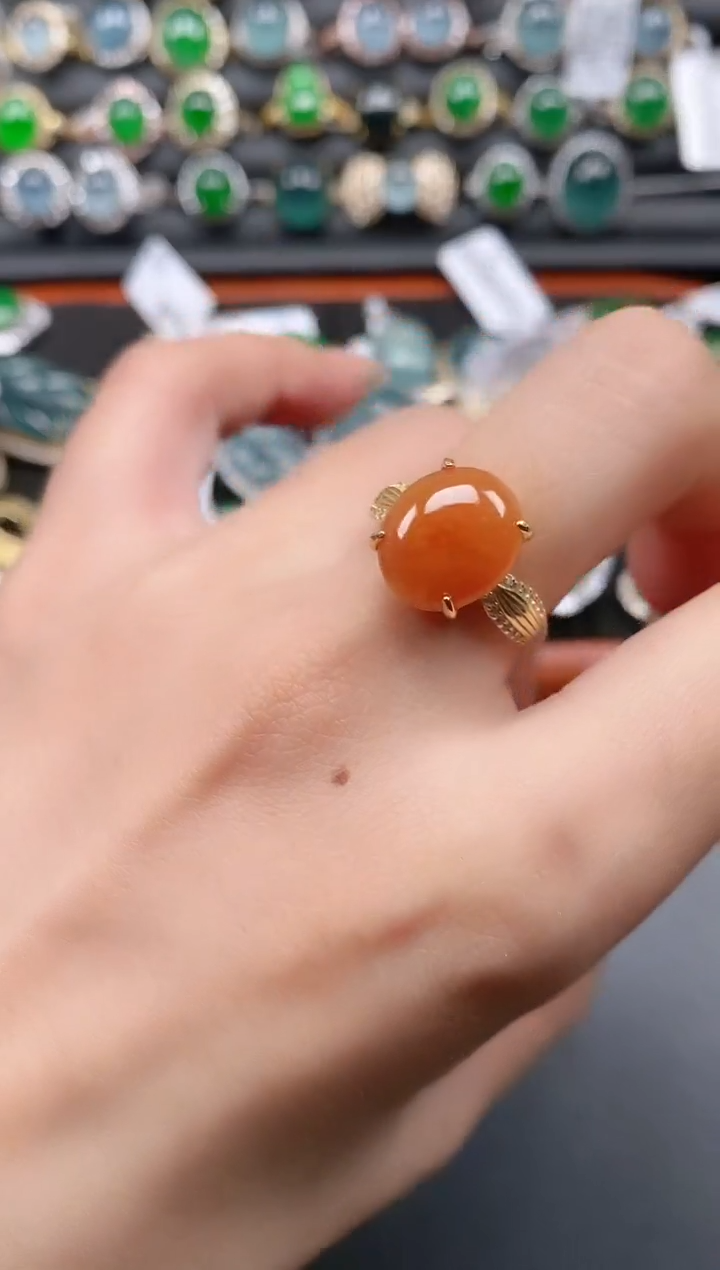 银S925镶嵌戒指翡翠111