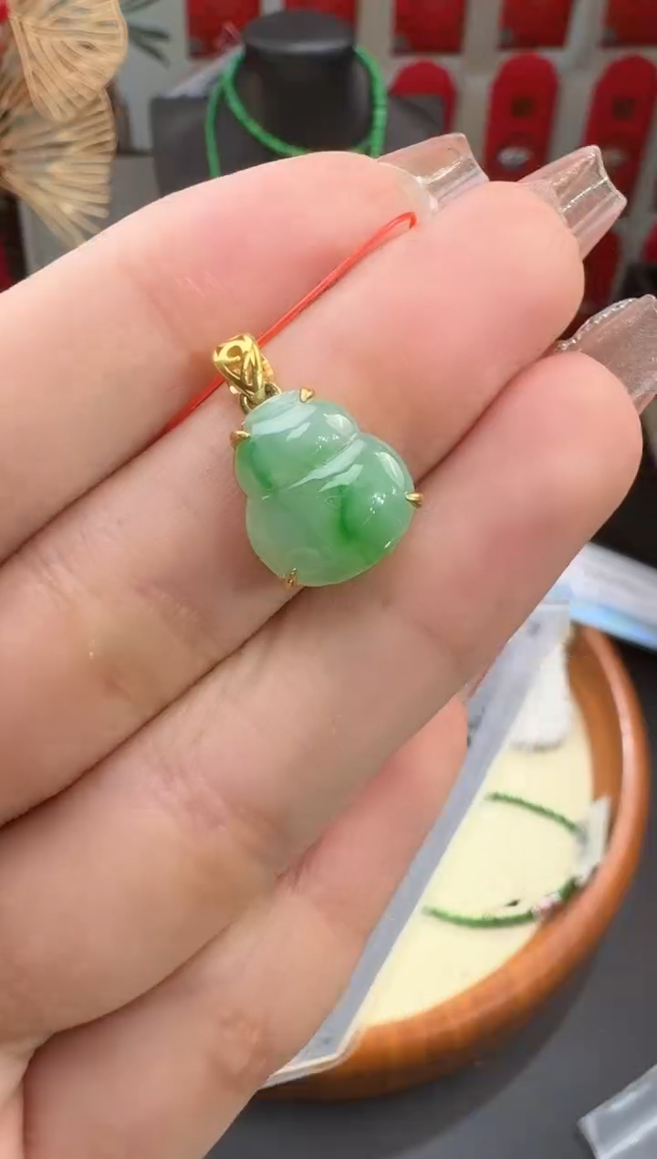 【闪购商品】翡翠颈饰银S925镶嵌挂件