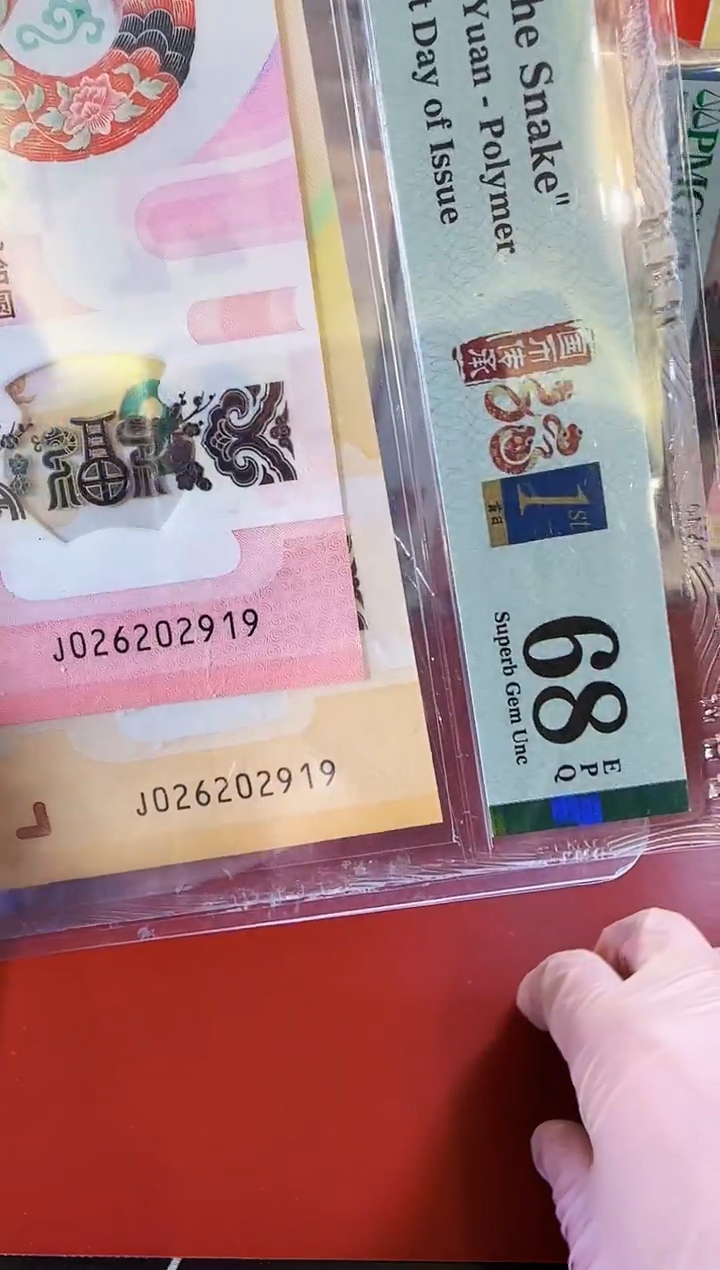 【闪购商品】塑料2025蛇钞全同号026202919裸