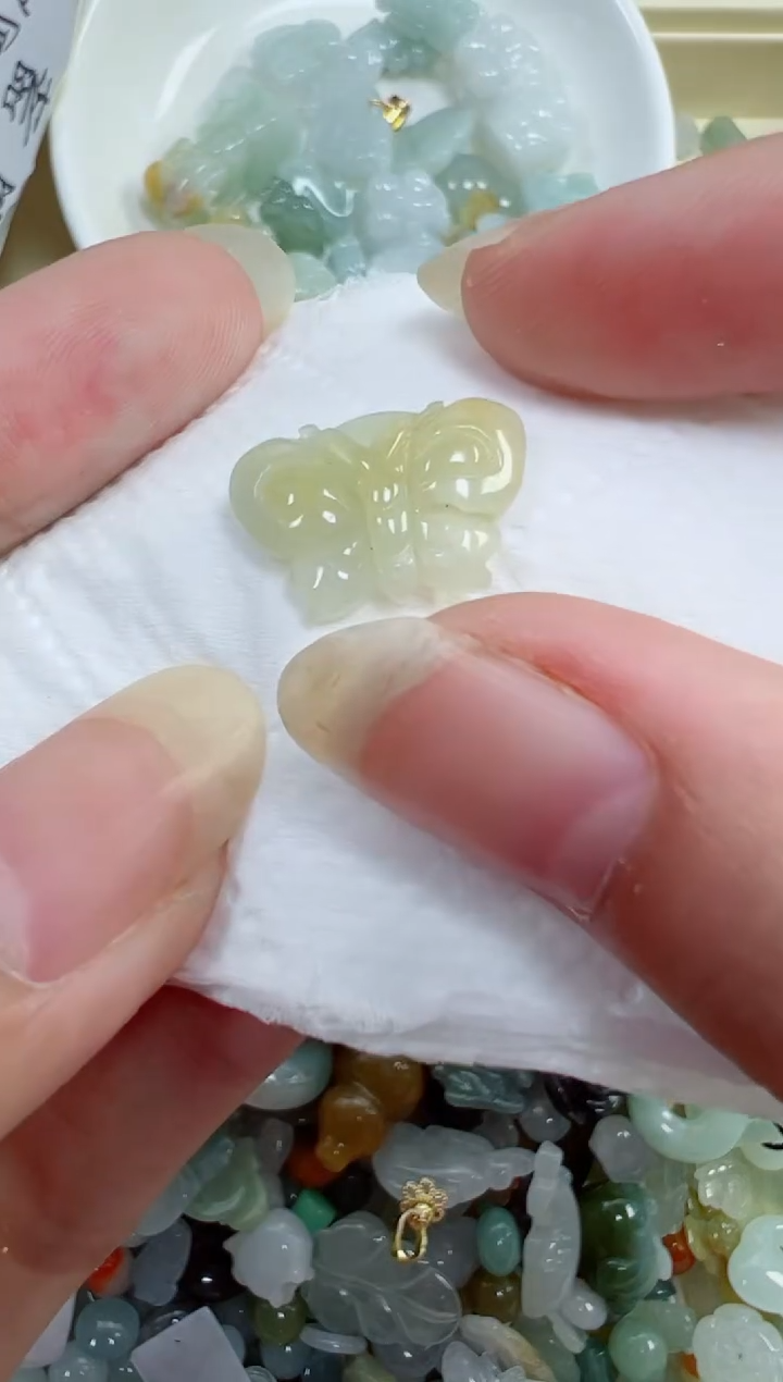 翡翠裸石489号链接，A货翡翠