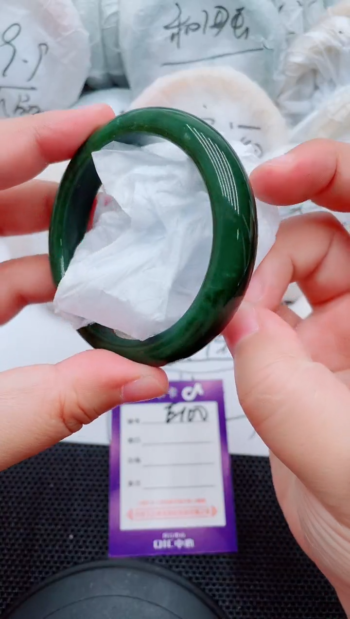 和田玉手镯未镶嵌E100-54-55