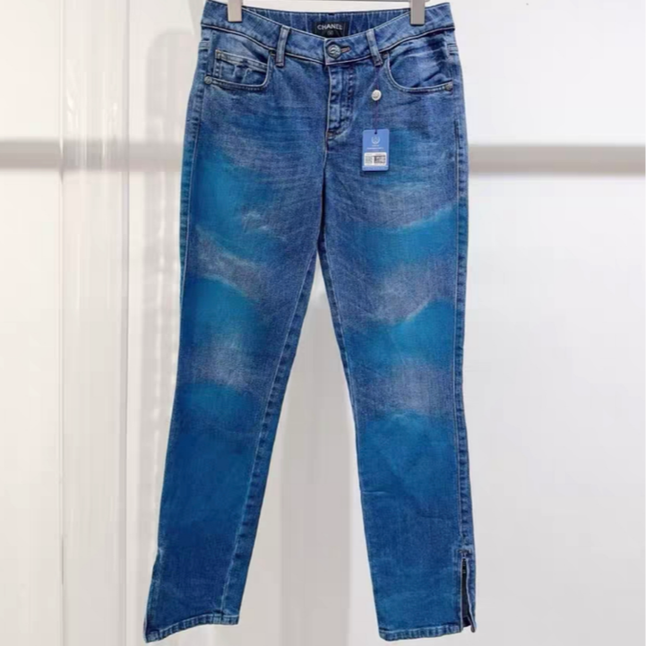 未使用 Chanel/香奈儿 香奈儿牛仔裤 蓝色/38