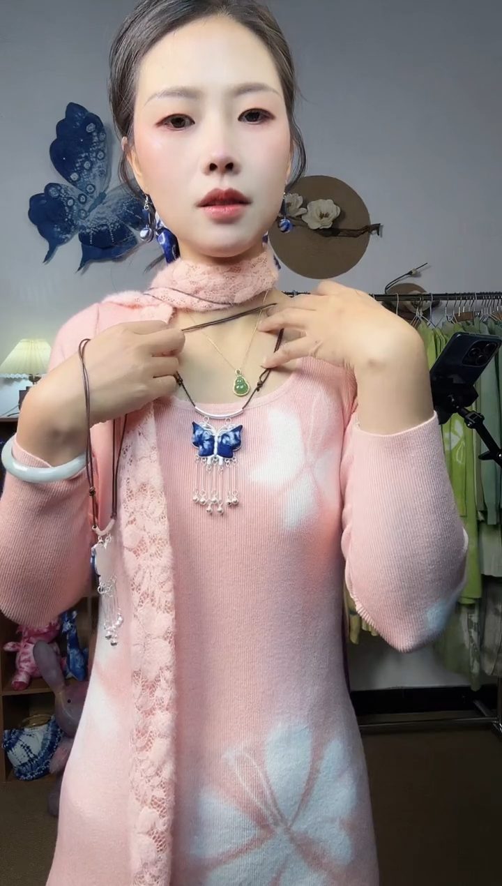 ༄****࿐大理青纱云染