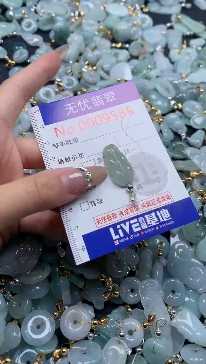 翡翠未镶嵌吊坠(不含链)9585