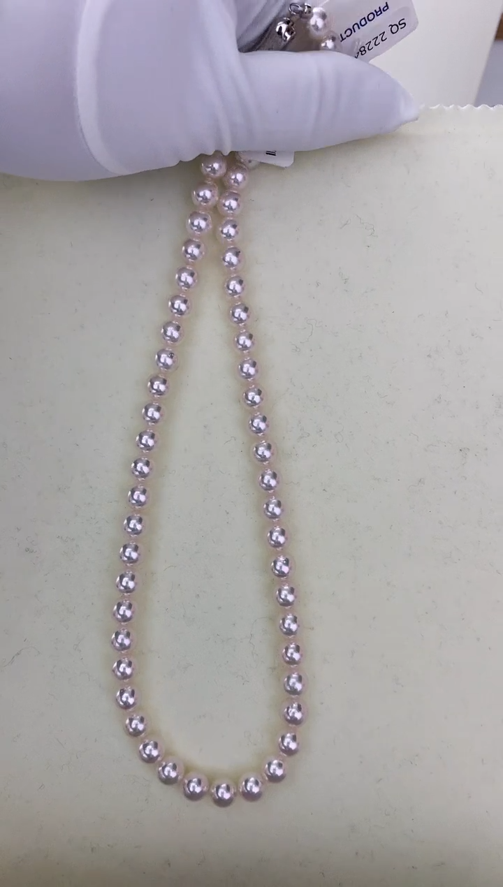 【闪购商品】海水珍珠颈饰未镶嵌rose p6-6.5满珠链