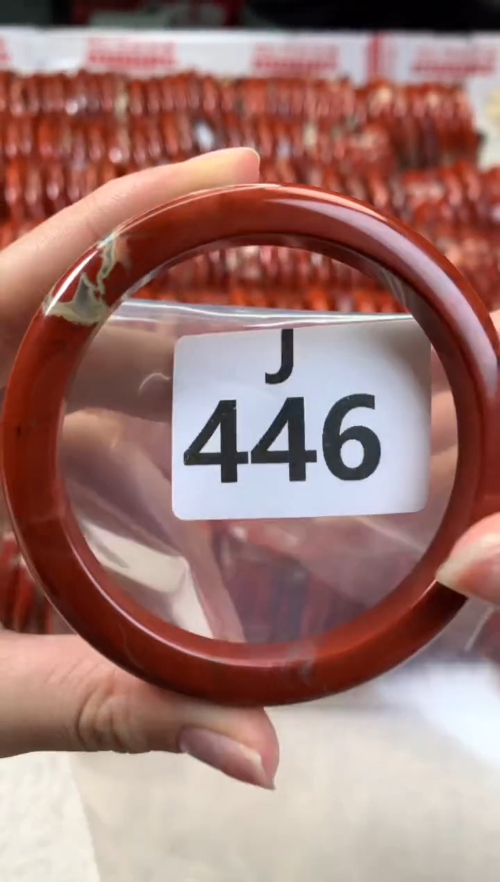 【闪购商品】碧石红碧石手镯J未镶嵌446-58