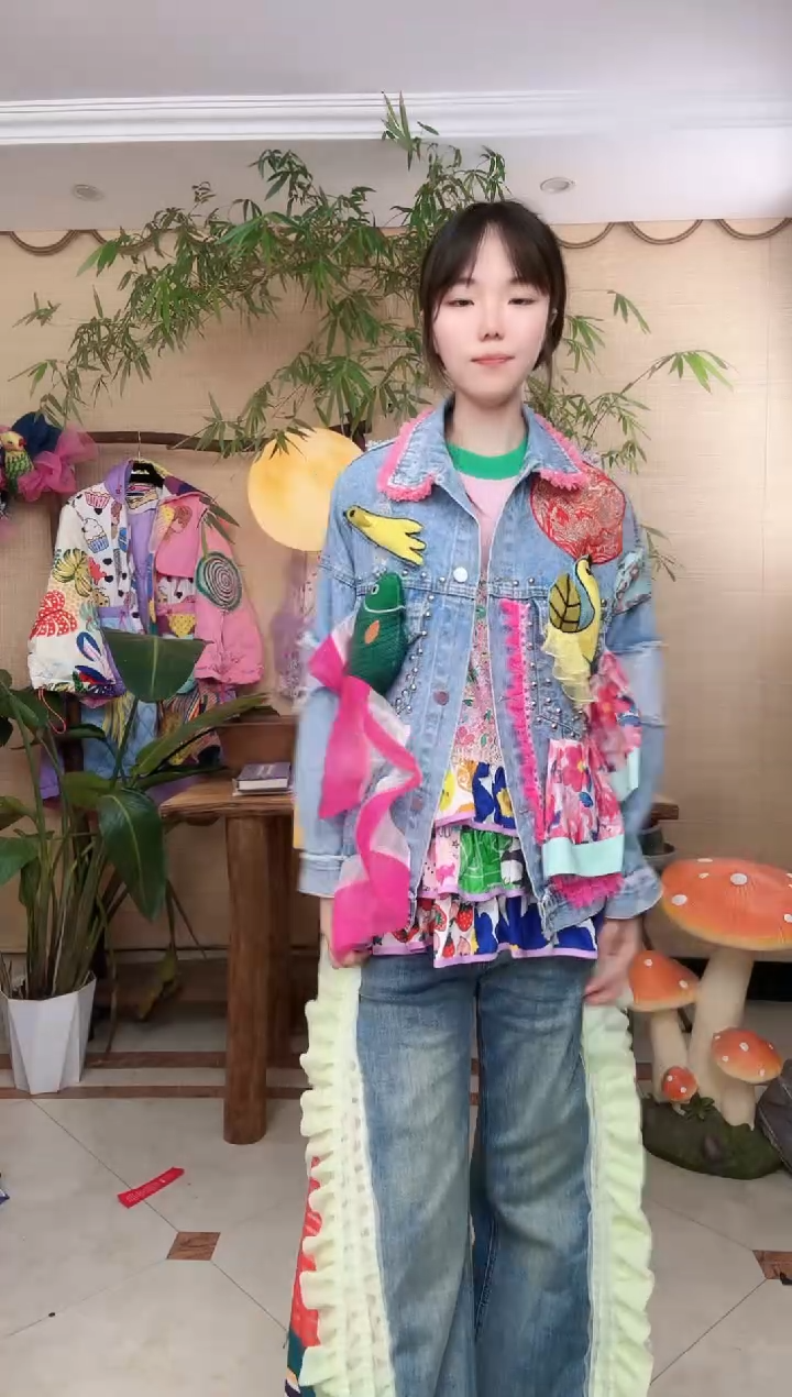 多****?重工牛仔外套