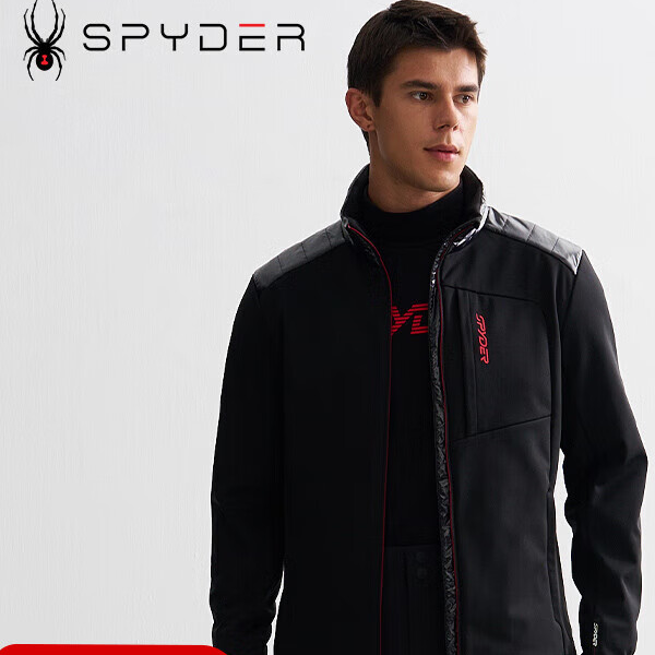 SPYDER秋冬新品男子舒适保暖防泼水休闲运动夹克24CF163M
