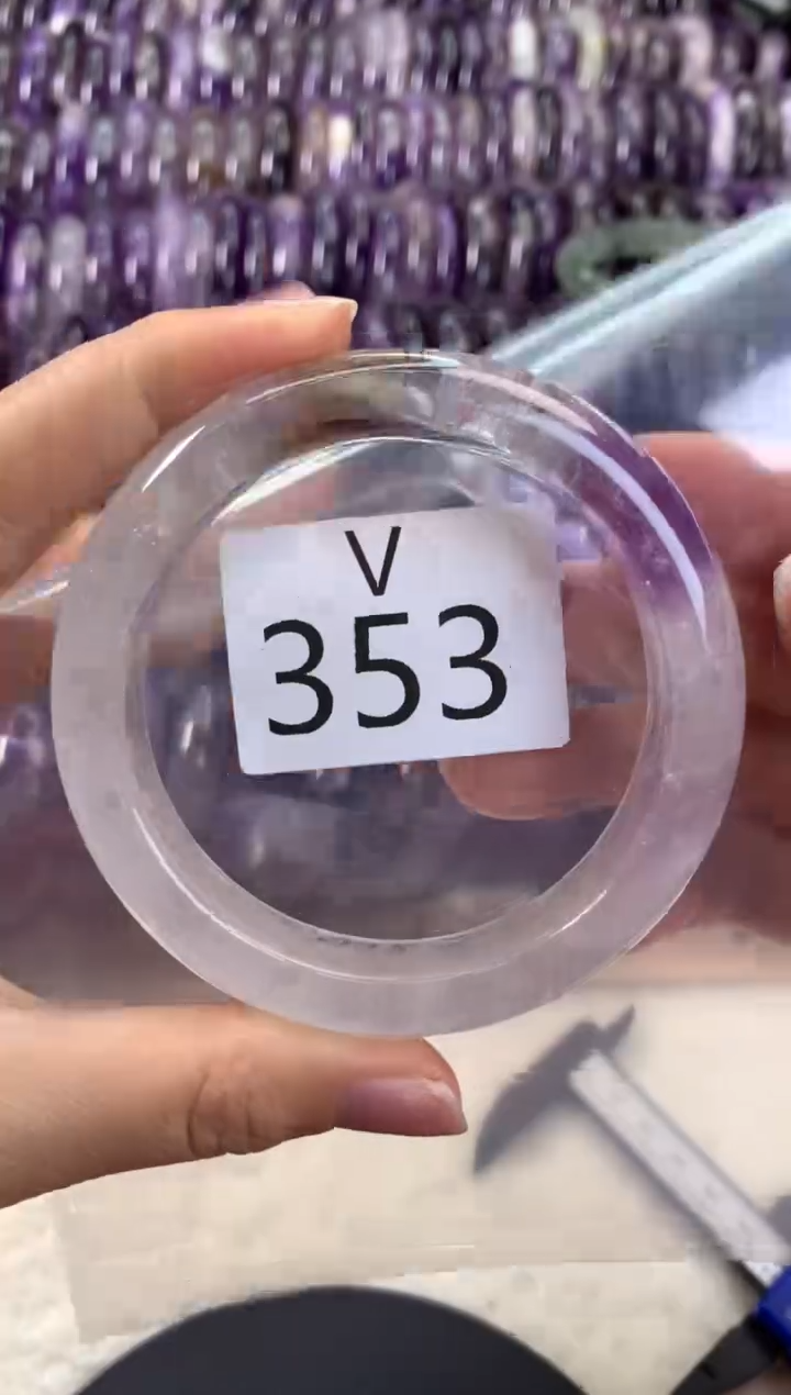 【闪购商品】水晶水晶手镯V未镶嵌353-59