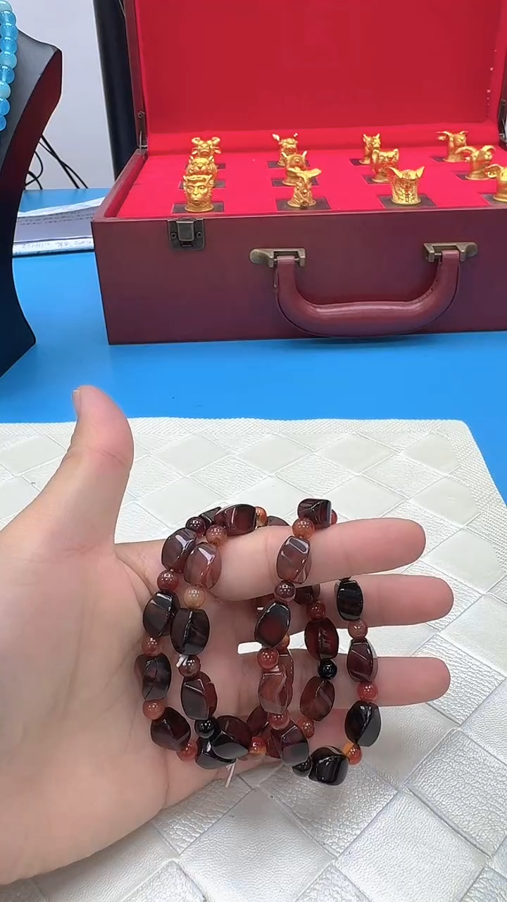 玛瑙/玉髓手链未镶嵌752手串（多样性发货发一个）