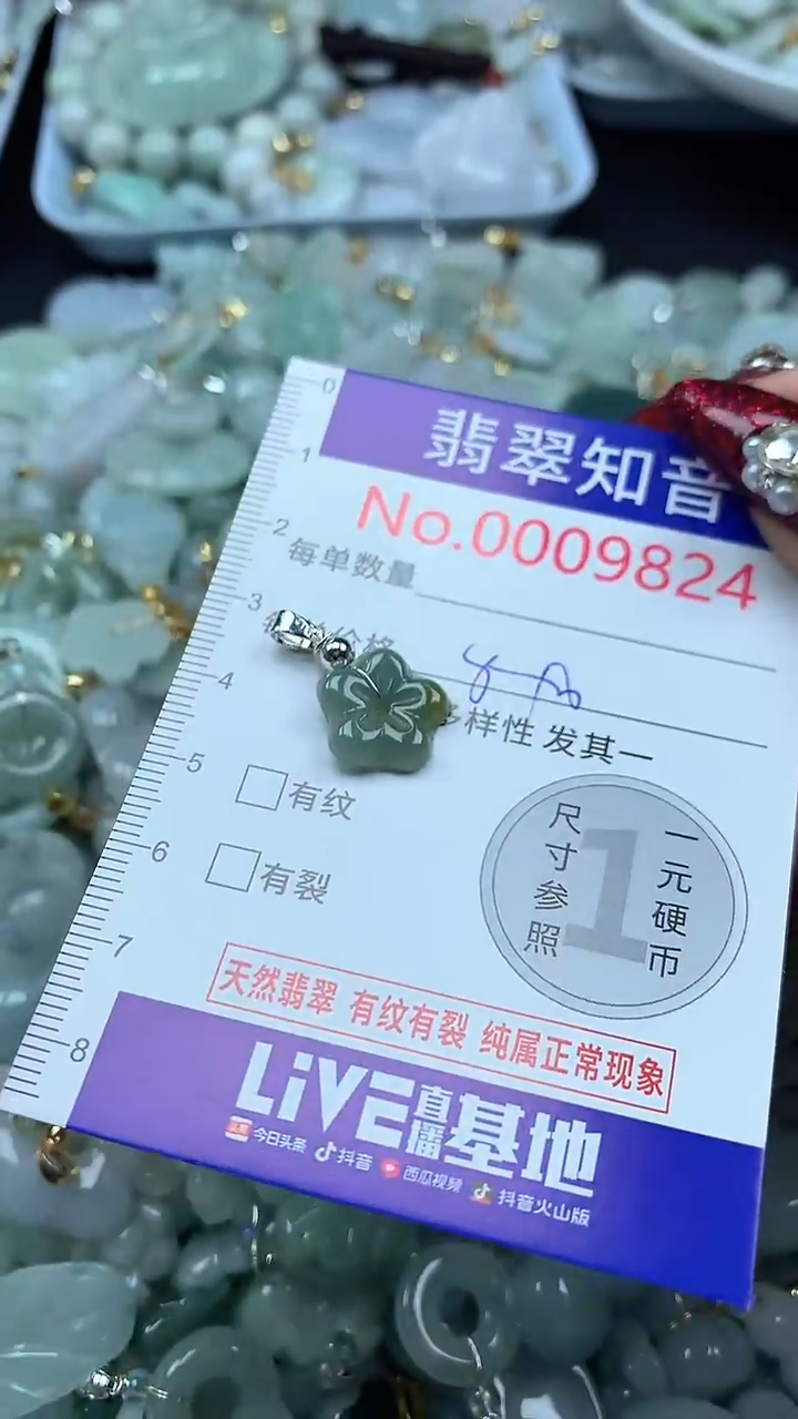 吊坠(不含链)未镶嵌翡翠9824