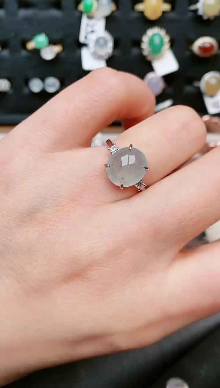 【闪购商品】翡翠戒指银S925镶嵌.....