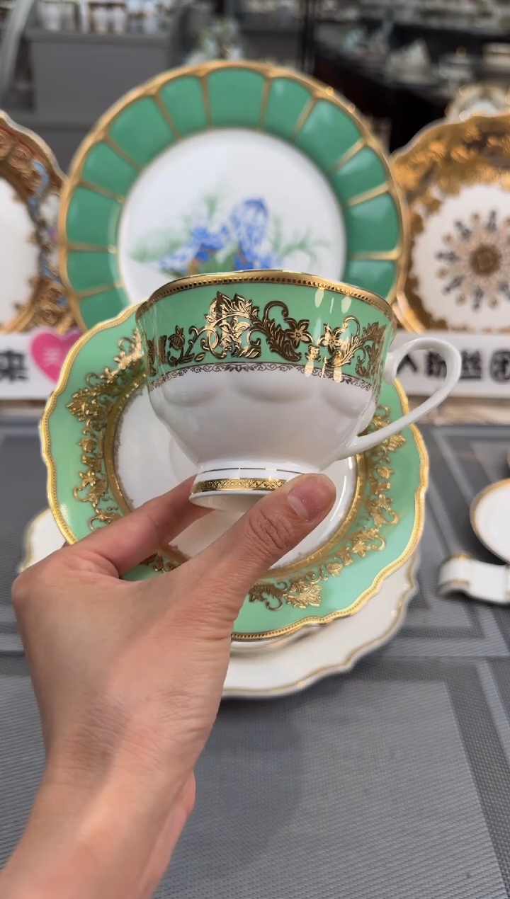 【闪购商品】瓷片咖啡杯碟福利款微瑕