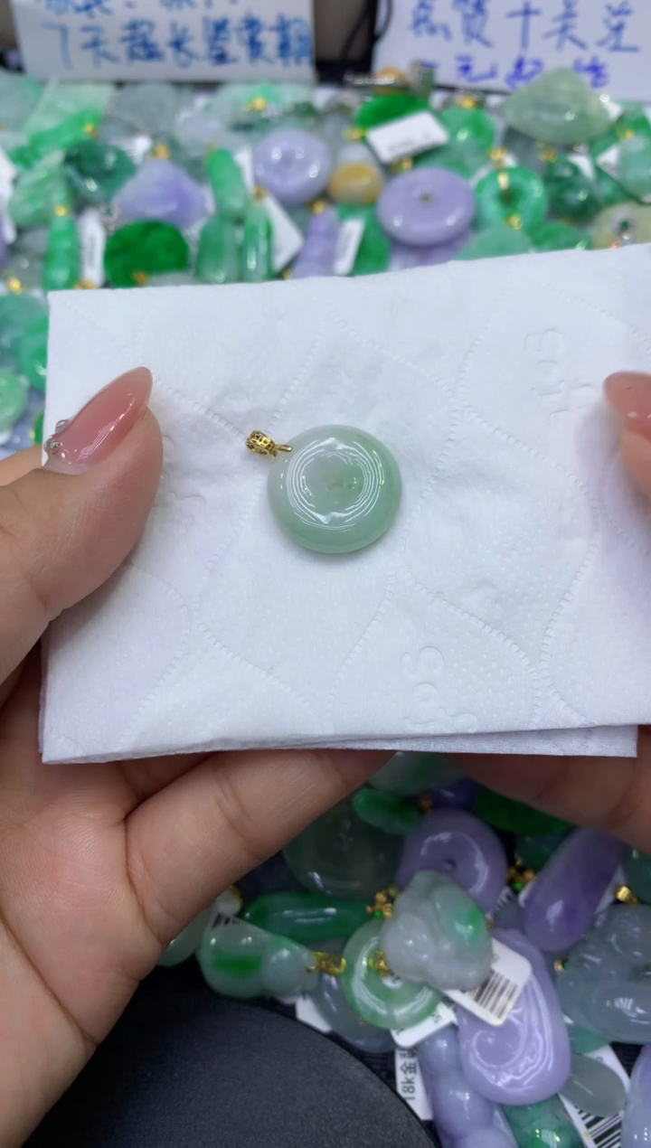 颈饰未镶嵌翡翠天然缅甸A货翡翠