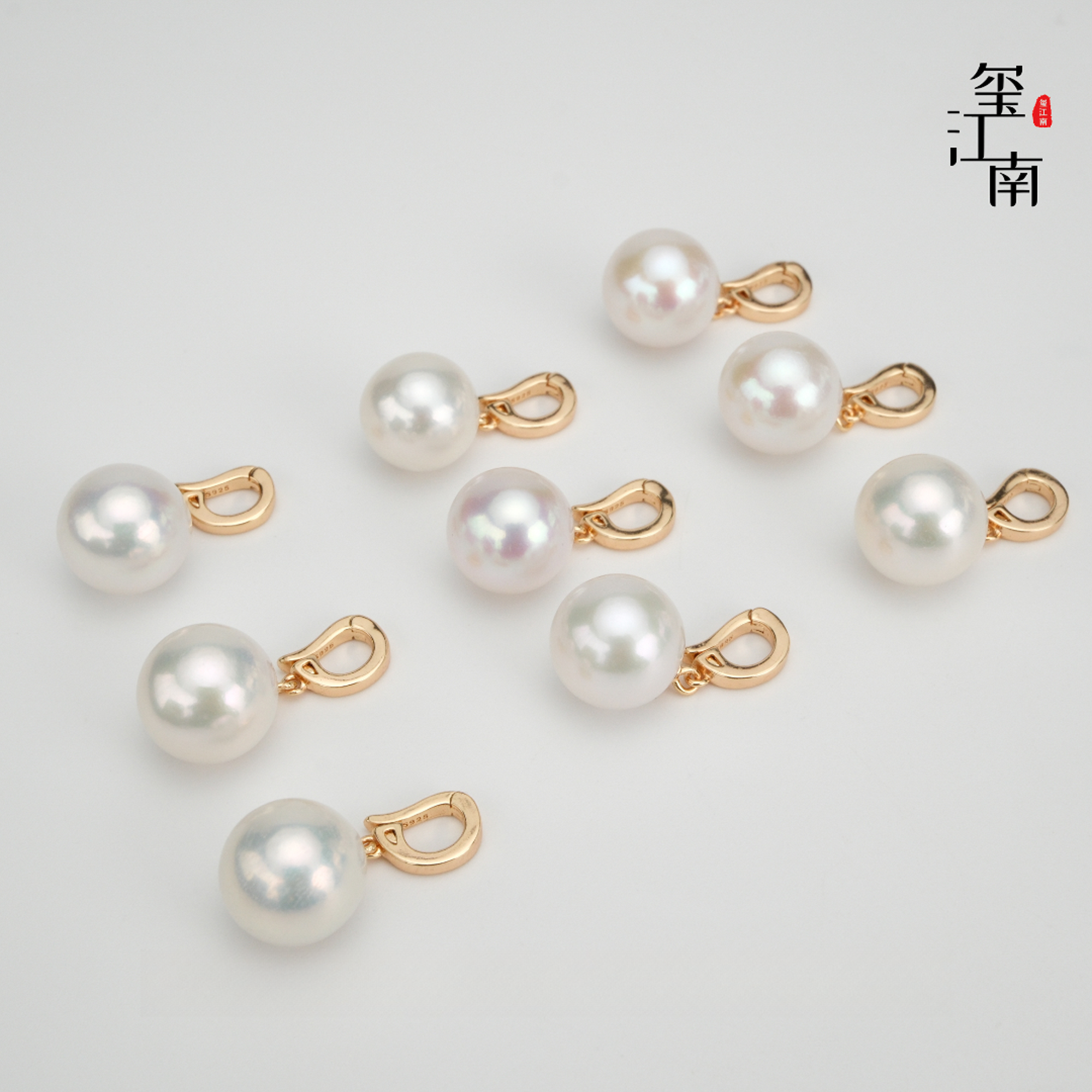 淡水珍珠万能扣吊坠S925银大点位龙珠10-11mm多样性发1 FD046