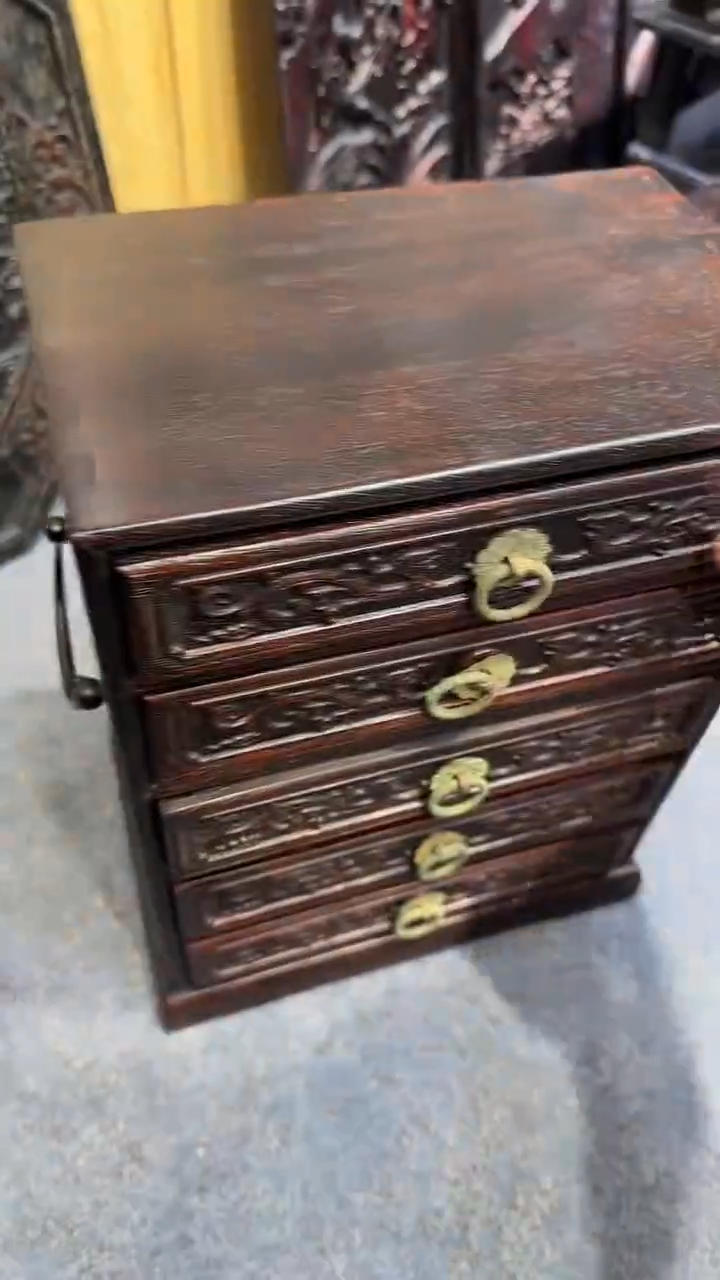 木紫檀拆件雕刻板以直播间实物为准微瑕老物件