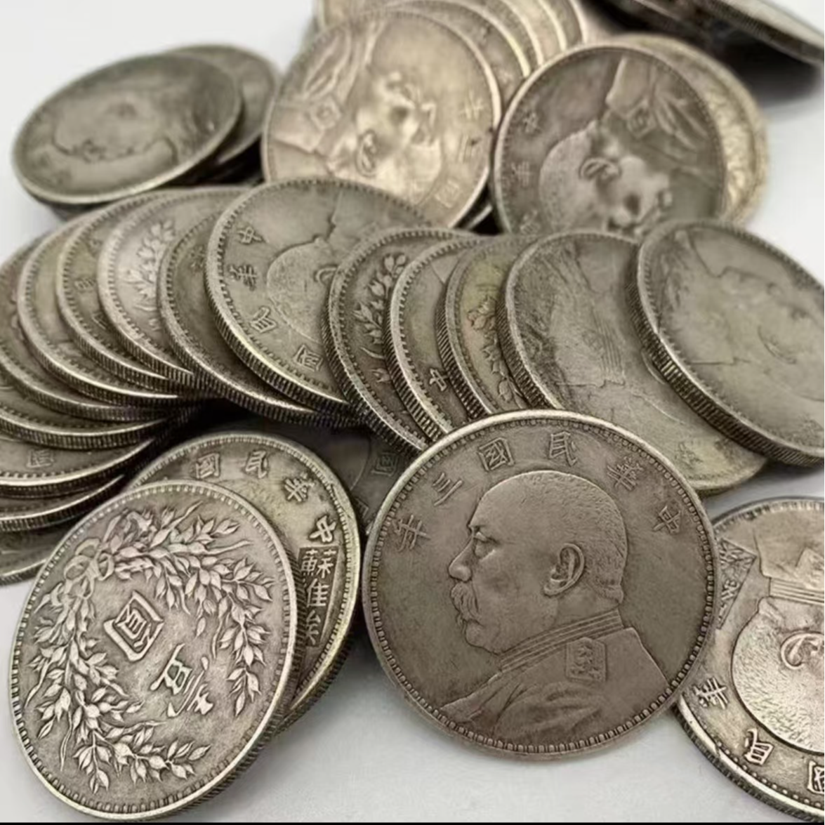 （壹圆）80个复古龙洋大头全套纪念摆件