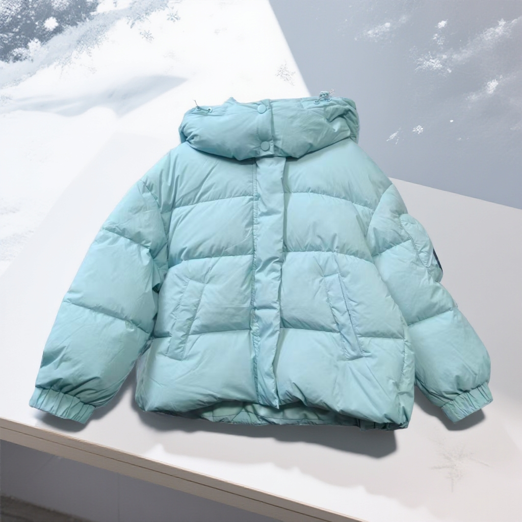 男女童25冬加厚连帽羽绒服5202