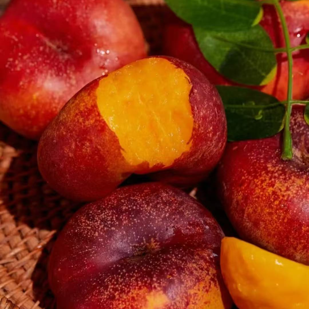 【嘉选】油蟠桃 一盒约500g蟠桃