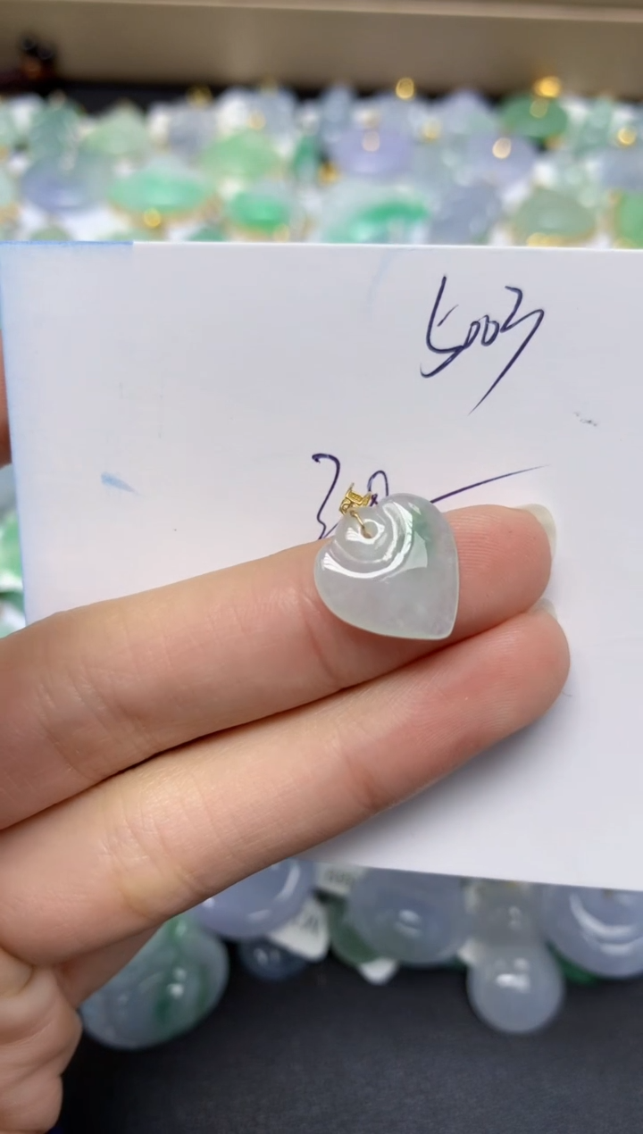 【闪购商品】翡翠颈饰18K金镶嵌 天然翡翠A货