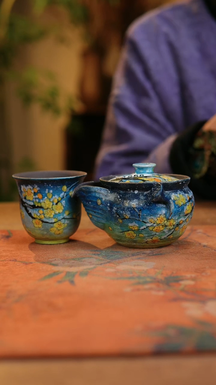 【闪购商品】瓷片1858景德镇手工手绘釉下彩高温瓷