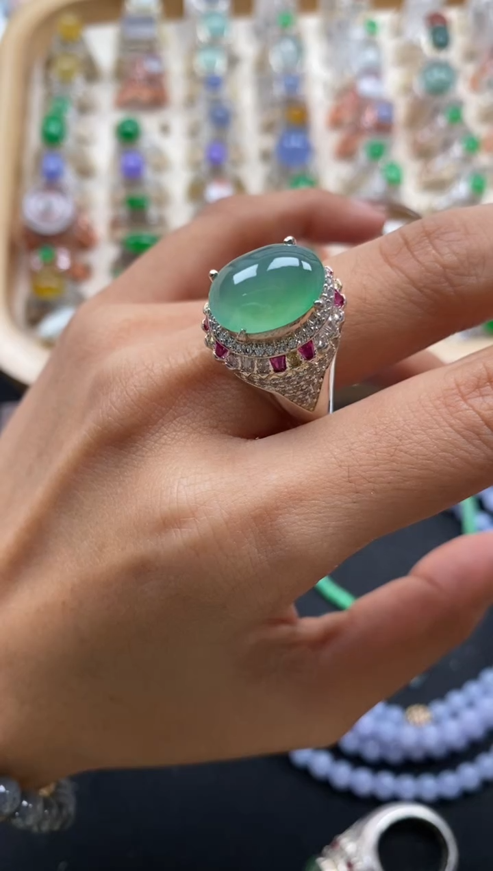 未镶嵌戒指翡翠缅甸天然a货翡翠