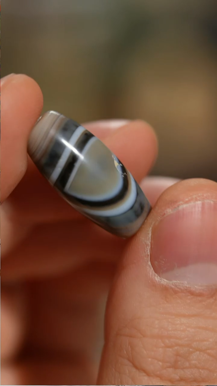 把件柏香籽/百香籽23.9mm天然藏传珠（带做旧）