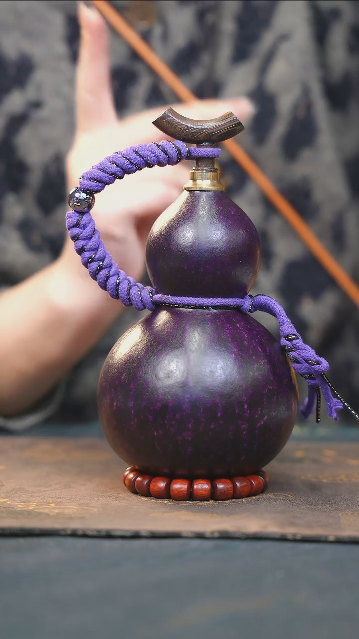 【闪购商品】RJ182大漆酒葫芦不包手串及旋转底座