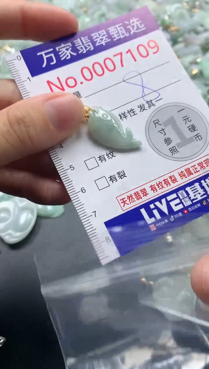 吊坠(不含链)未镶嵌翡翠7109