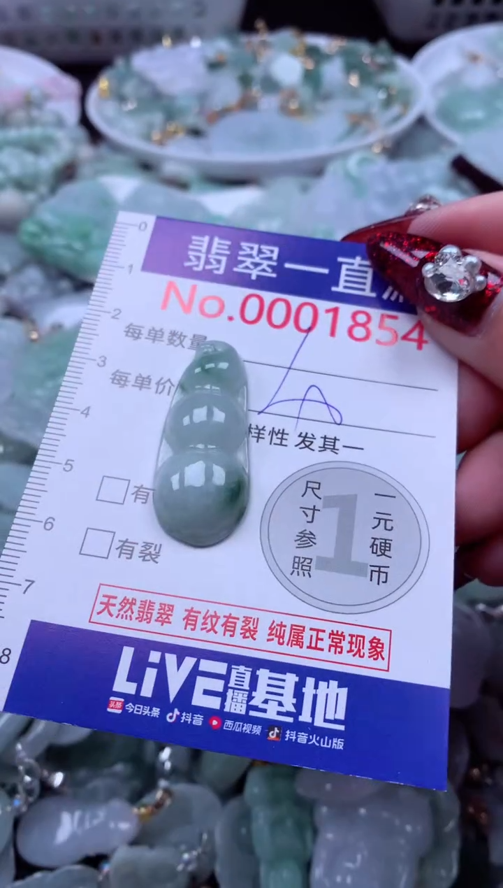 吊坠(不含链)未镶嵌翡翠1854