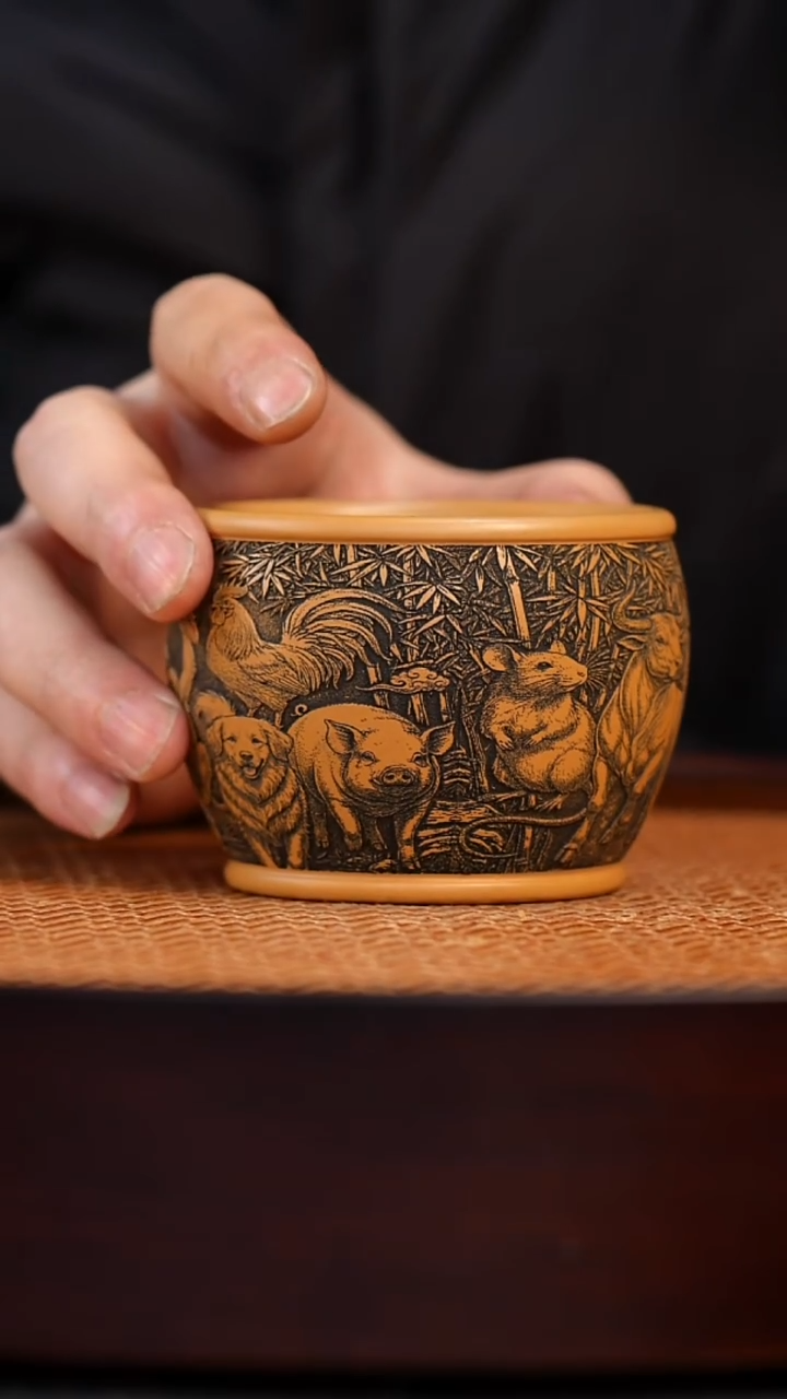 茶杯紫砂宜兴全手工紫砂杯