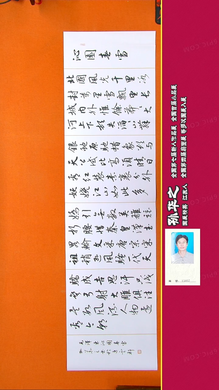 书法255R孙华之书法作品