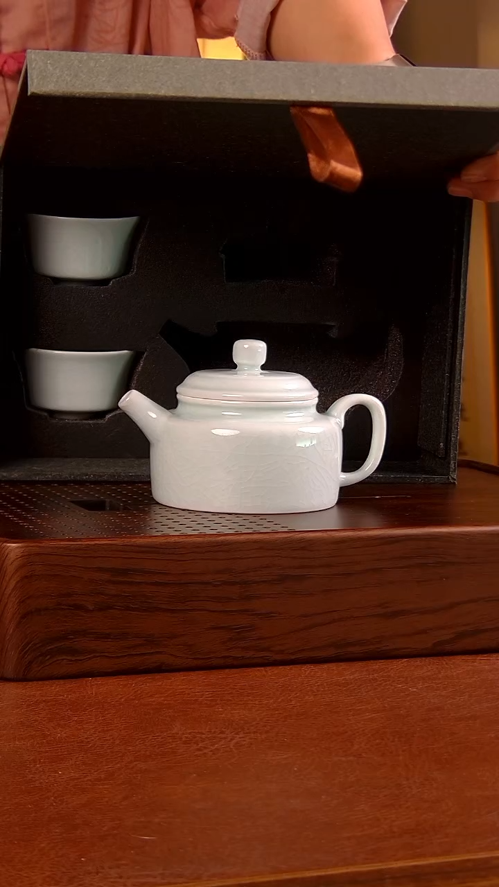 瓷片德中壶套装