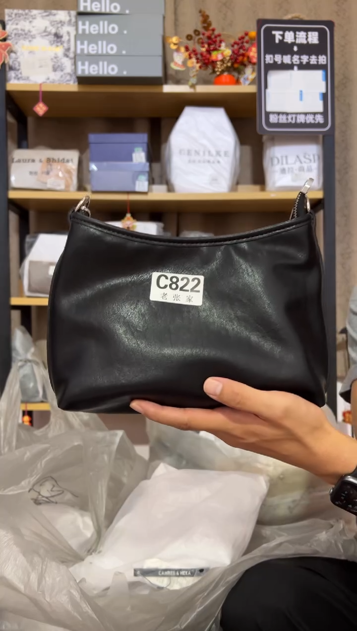 小牛剖层皮革老张家女包822