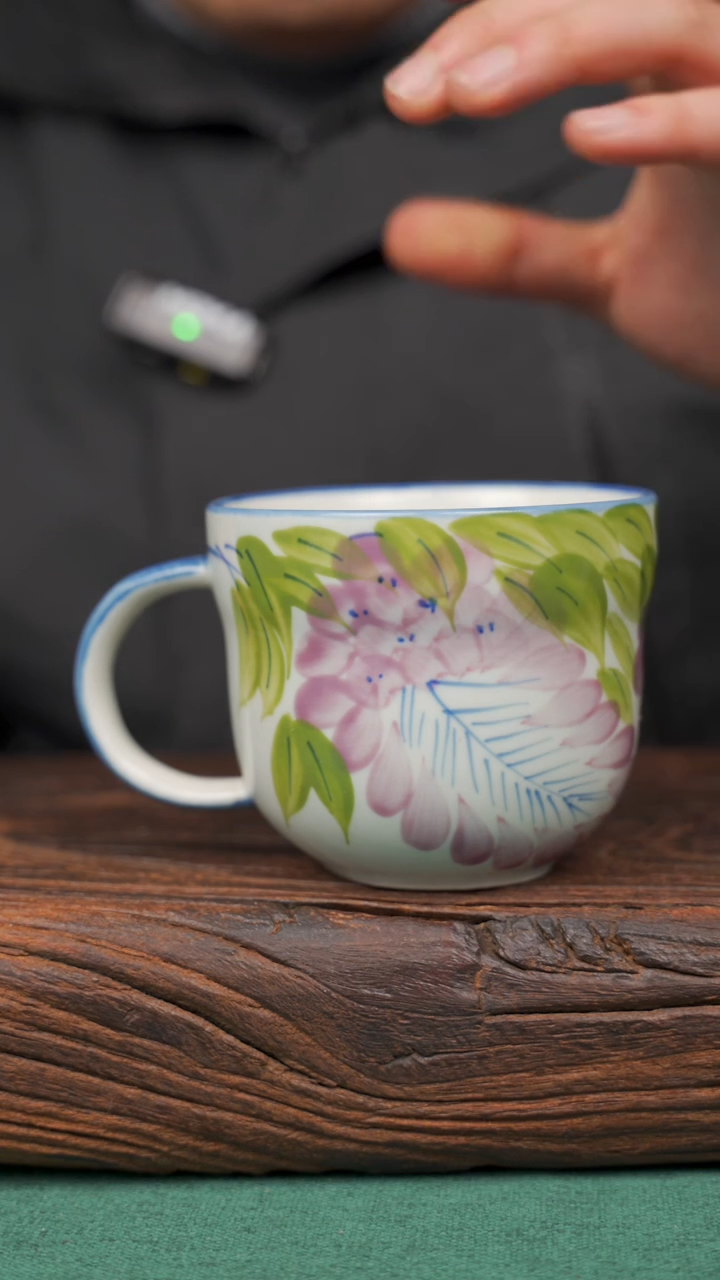 【闪购商品】瓷片71寻一缕瓷香杯釉下手工手绘瓷器