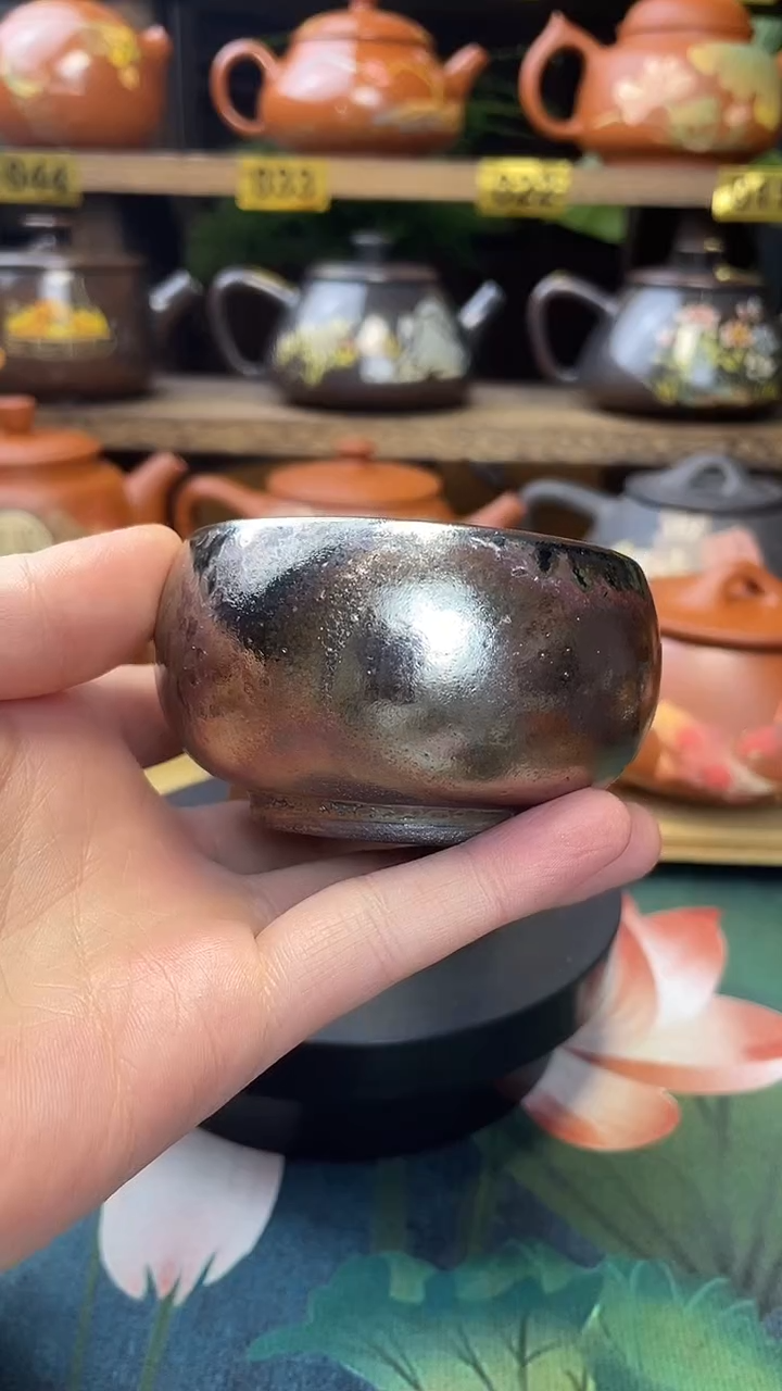 杯子建水紫陶微瑕窑包柴烧杯