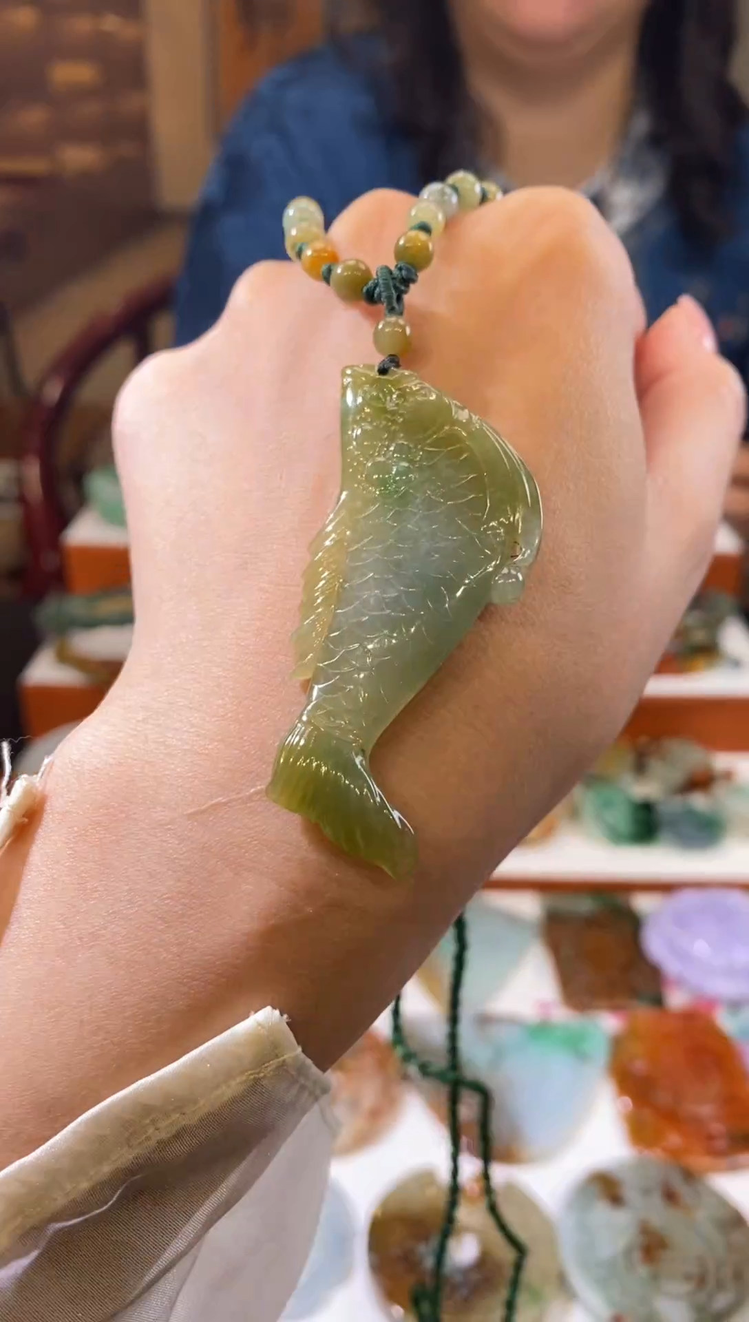 翡翠未镶嵌吊坠(赠链)挂件