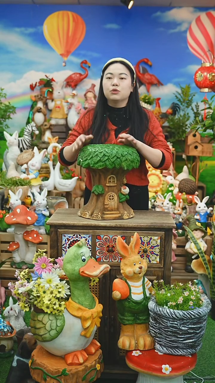 【闪购商品】红陶花园庭院摆件&00&