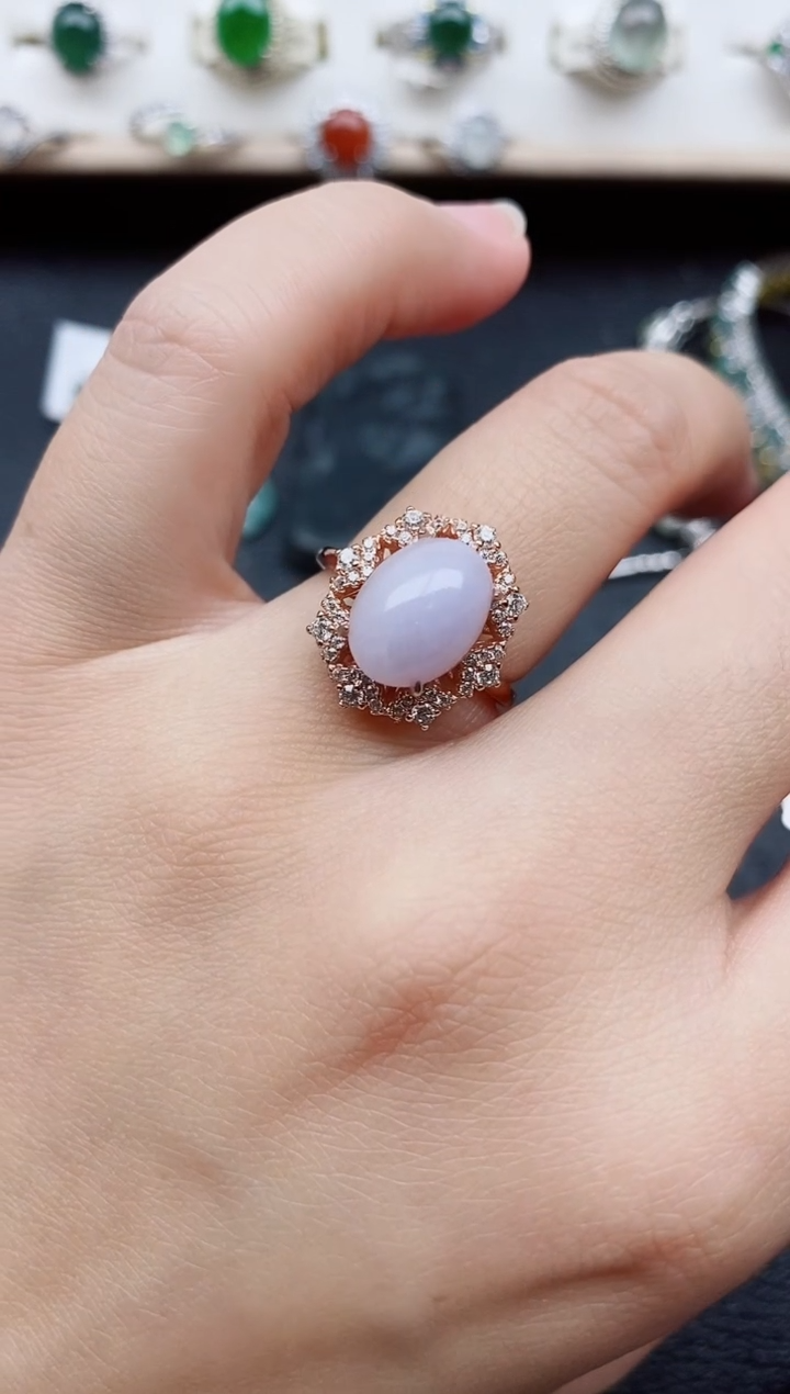 【闪购商品】翡翠戒指银S925镶嵌11111