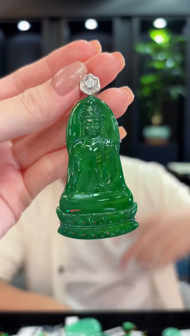 吊坠(不含链)未镶嵌翡翠  缅甸A货/支持复检/一件