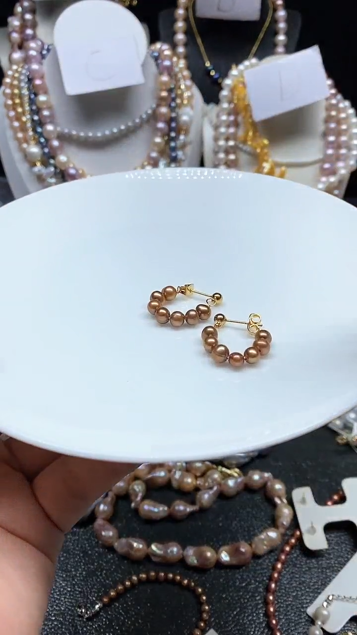 【闪购商品】淡水珍珠耳饰未镶嵌多人