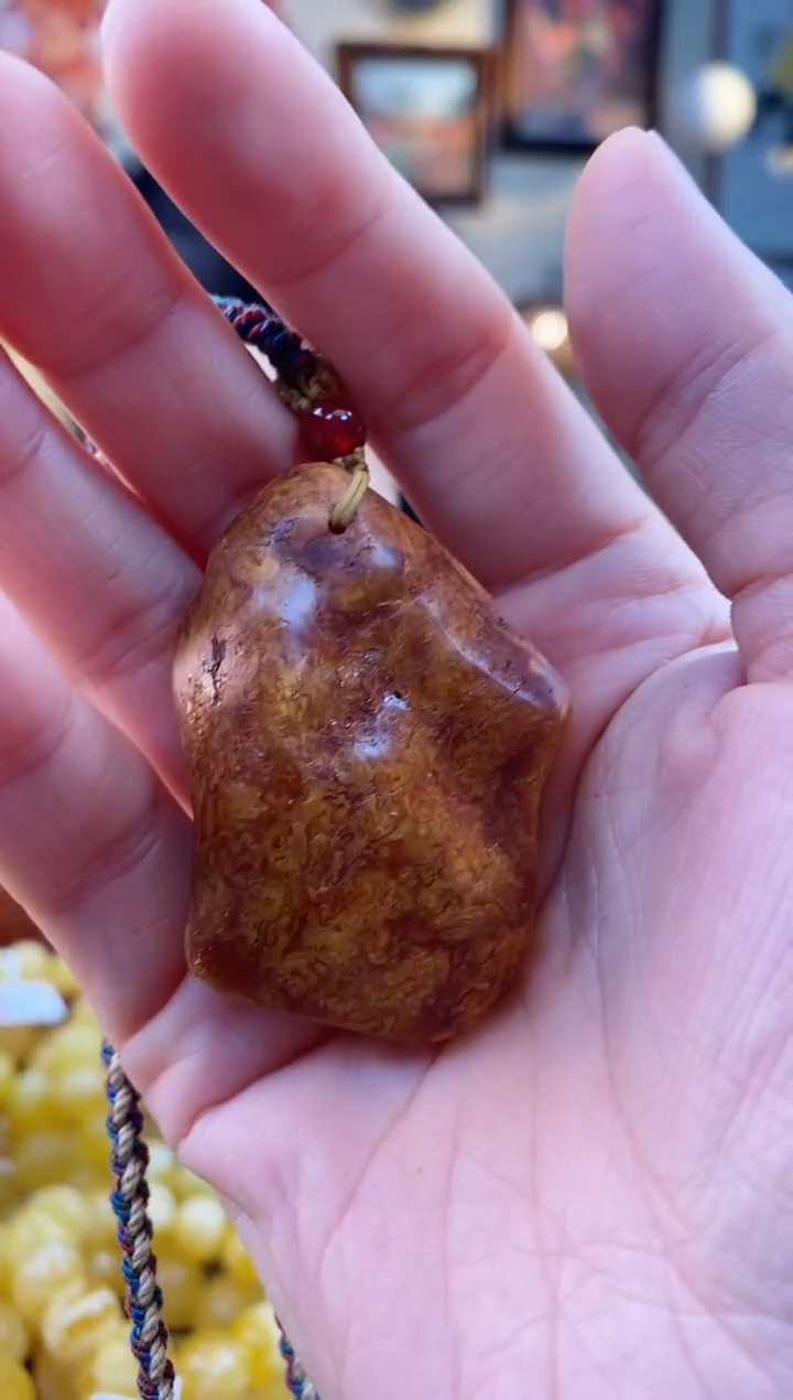 【闪购商品】琥珀颈饰未镶嵌吊坠